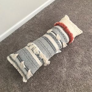 Boho Fringe Accent Pillow